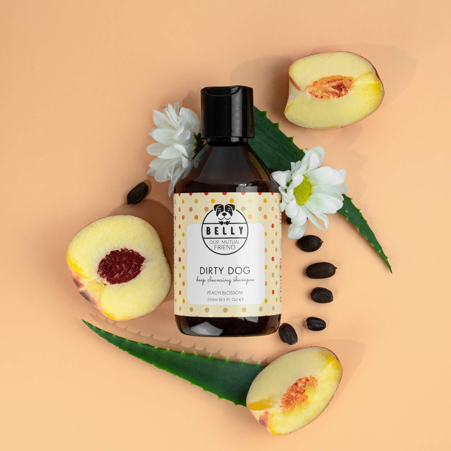 Peach Blossom || BELLY Dirty Dog Cleansing Shampoo -  Peach Blossom 250 ml